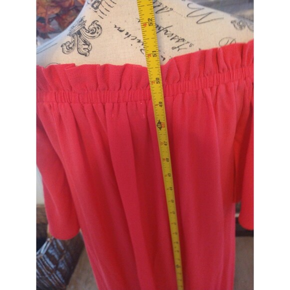 Flying tomatoe Ruffled Maxi Dress Small Pink Boho Feminine Cottagecore - Picture 9 of 11